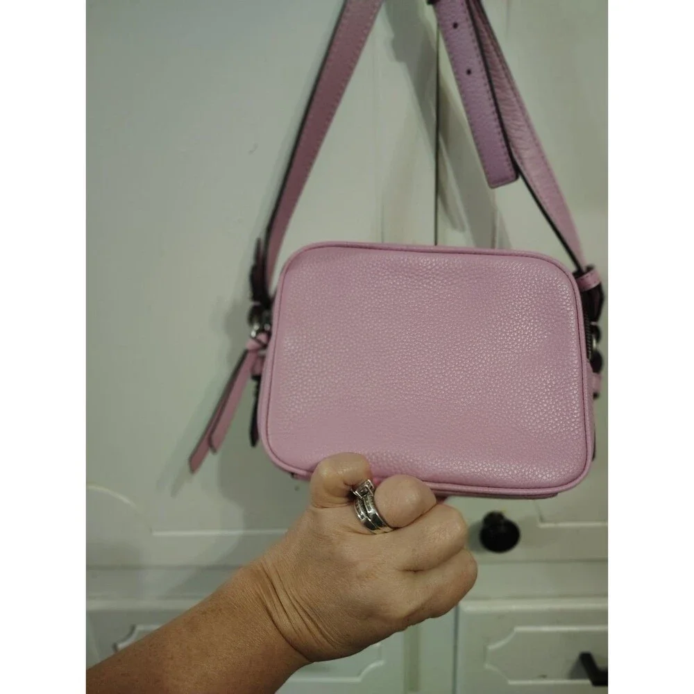 Kate Spade Crossbody Bag Womens Small Lavender Leather Zip Shoulder Purse
